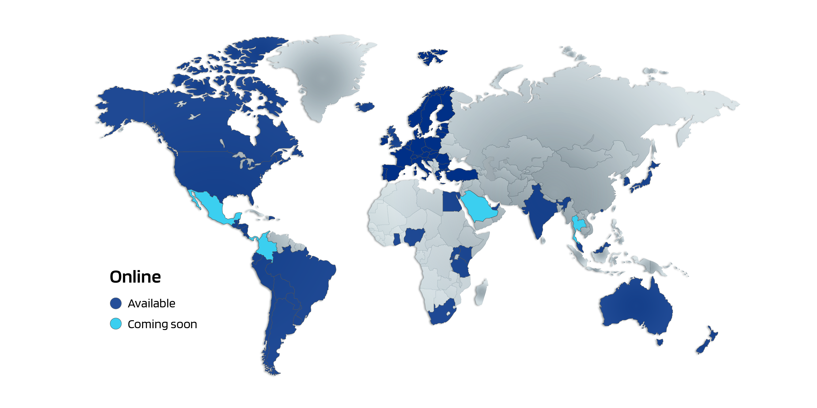 Worldpay domestic acquiring large map