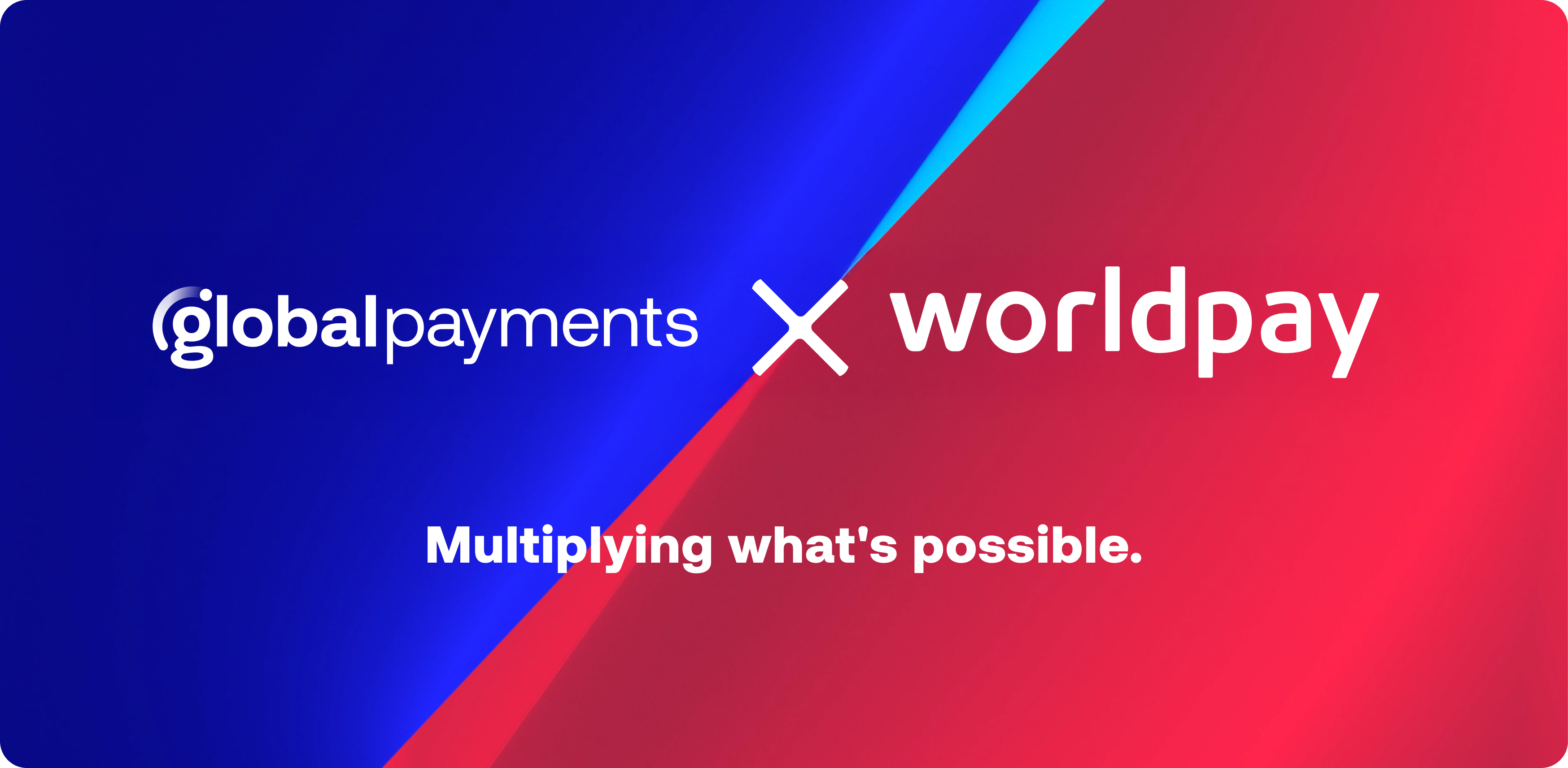 Global Payments and Worldpay announcement banner