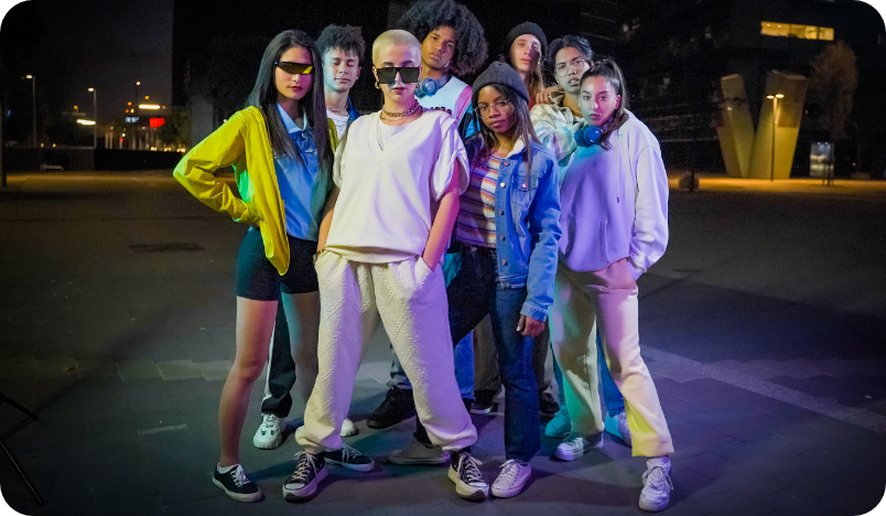 Group of teenagers