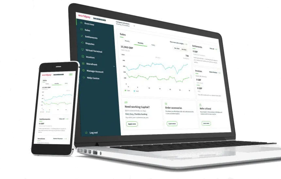 Screenshot of the WP Dashboard system