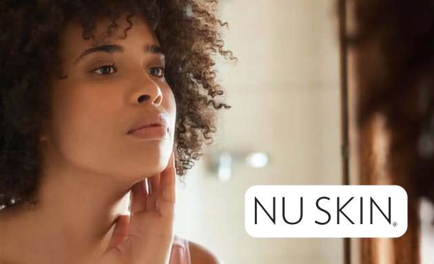 Woman looking in mirror